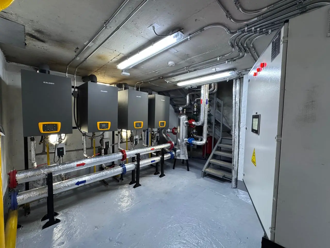 Sala de calderas ahorro de gas